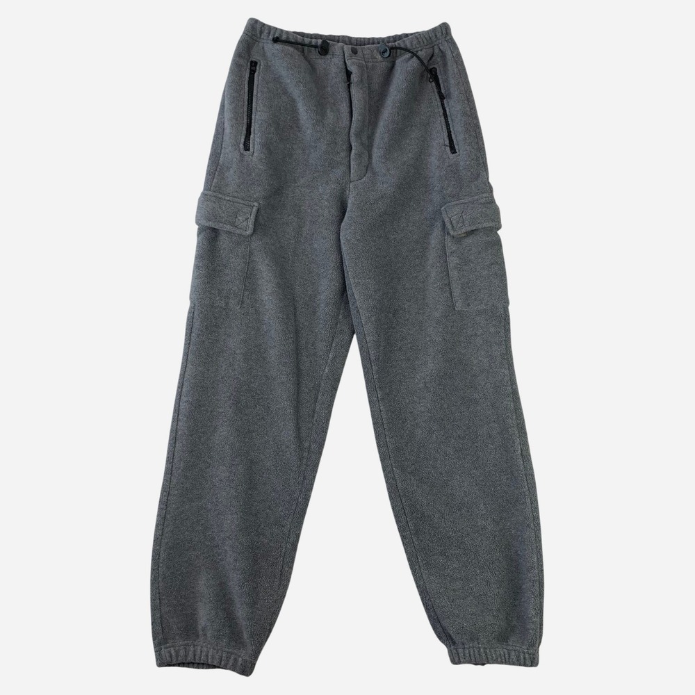Vintage Cargo Fleece‎ Joggers Mens Medium Grey Baggy Cozy Y2K Prospirit Hip Hop
